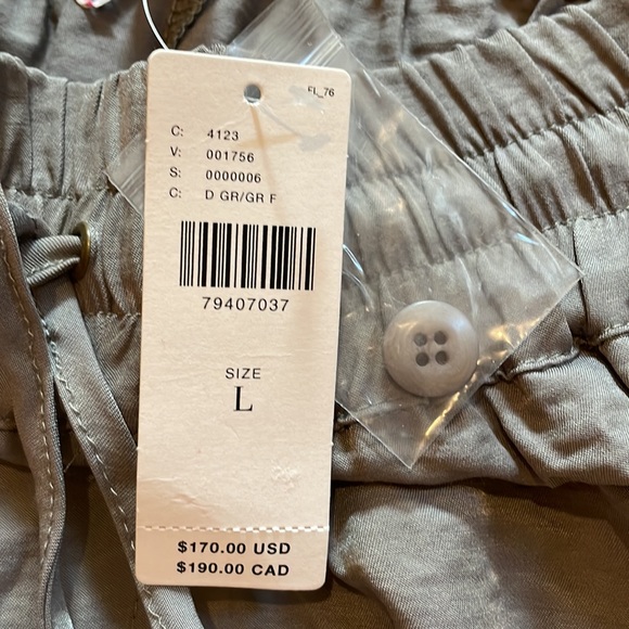 Anthropology NWT silky cargo pant size L - Picture 8 of 16